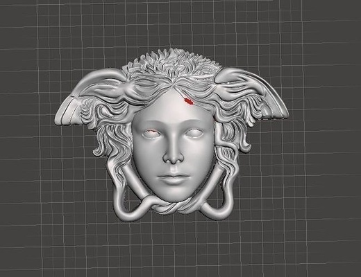 versace medusa modelo diseño mujer cabeza moda 3d print model - Mito3D