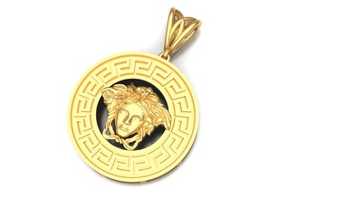versace pendant necklace pandent trend fashionable silver fashion brand world 3dgold ring earing jewelry medal gold diamond bracelet bronze castable art necklaces 3d print model - Mito3D