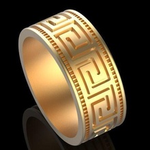 versace ring silber gold drucken hochzeit engagement weiß diamant juwel schmuck mode engagem schönheit sterling druckbar ringe 3d print model - Mito3D
