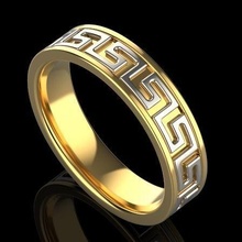 versace ring silber gold drucken hochzeit engagement diamant schmuck mode engagem schönheit sterling juwel druckbar ringe 3d print model - Mito3D