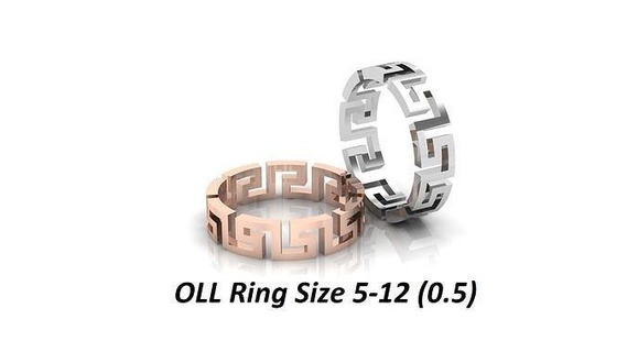 versace anel ouro joalheria prata Casamento platina moda argolas 3d print model - Mito3D