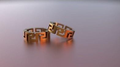 versace ring 3d drucken modell 3dmodel mode silber druckbar modisch engagement juwel schmuck gold cad marke ringe 3d print model - Mito3D