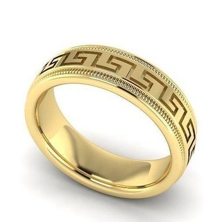 Versace anillo modelo 1746 Versace anillo pendientes Kolco sergi dlya pechati 3dmodel imprimible libra esterlina Moda plata enganchar platino joyería compromiso joya joyería joya anillos missfox 3d print model - Mito3D