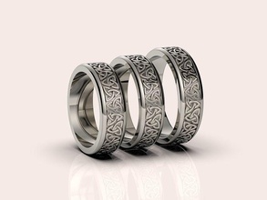 versace ring silver gold printable jewelry 3d model fashion brand wedding gift birthday rings 3d print model - Mito3D