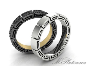 versace ring v2 jewelry gold buy 3d model diamond rings 3d print model - Mito3D