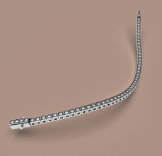 versiyon of dar tenis fincan bilezik zincir basit elmas mücevher altın gümüş platin klasik ilkel lüks moda bileklik bağlantı zarafet güzel takı bilezikler 3d print model - Mito3D