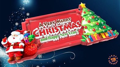 very merry christmas happy new year sign games-toys reindeer snow snowman winter fun laughs slreigh games toys other 3d print model - Mito3D