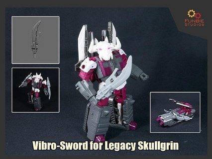 vibro sword transformatörler miras kafatası sırıtışı kılıç oyunlar oyuncaklar 3d print model - Mito3D