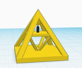 tam tersi piramit sanat Üçgen resimde şekil sembol benzersiz heykeller 3d print model - Mito3D