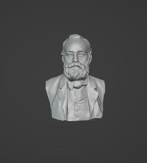 vencedor hugo Victor Hugo poeta romancista ensaísta dramaturgo romântico Miseráveis francês arte esculturas 3d print model - Mito3D