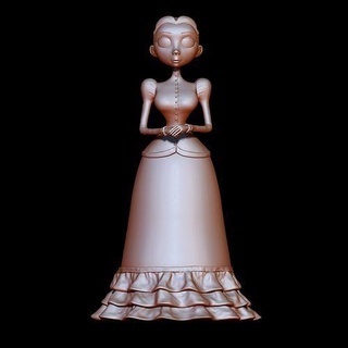 victoria imperecedero cadáver novia Arte figura arcilla ojo niña estatua escultura tradicional esculturas 3d print model - Mito3D