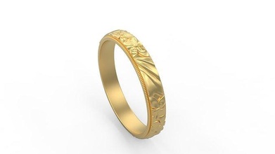 vitoriana tiffany anel ouro jóia joalheria prata imprimível moda casamento solitário amar flor argolas 3d print model - Mito3D