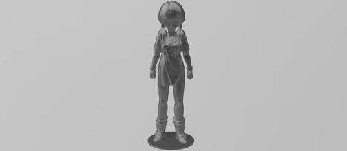 videl woman in dress movie fantasy action animation adventure anime games character figure manga toys dragon ball z sla printer 3d print model - Mito3D