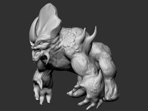 videogame creature games-toys monster alien beast horror extraterrestrial fantasy scifi fiction creatures games toys other 3d print model - Mito3D