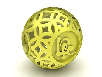 vietnam fengshui lucky ball charm 4030 jewelry fashion accessories gold diamond new design viet nam 3d print model - Mito3D