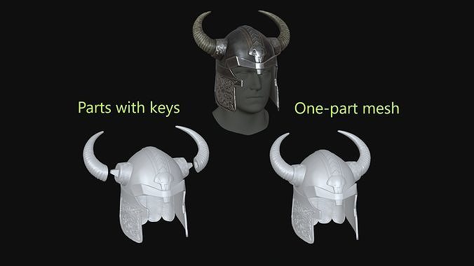 vikingo casco timón armadura máscara Caballero 3dprint imprimible proteccion juguetes pasatiempo bricolaje diy accesorios 3D print model - Mito3D