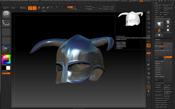 vikingo helmet 3d impresión modelo casco caballero nórdico asaltante cruzado guerrero armadura timón normando arte esculturas 3d print model - Mito3D