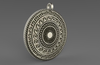 viking pendant 3 jewelry keyring keychain fantasy warrior greek ancient art pendants 3d print model - Mito3D