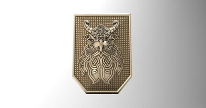 viking pendant 9 keychain keyring medieval celtic jewelry warrior fantasy pendants 3d print model - Mito3D
