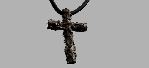 vichinghi attraversare collane gioielleria geek arte mitologia norvegese cristianesimo film re antico 3d print model - Mito3D