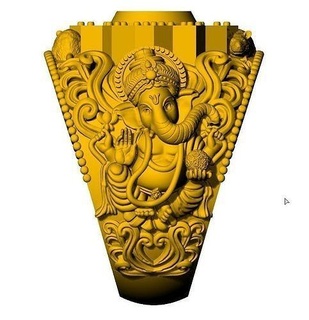 vinayagar anel Deus ganapathi ganapathiwithstone pedra colore diamante argola hindugod joalheria argolas 3d print model - Mito3D