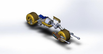 Vision dunkel Ritter Wagen Technologie Stahl industriell Studio Hobby DIY mechanisch Teile 3d print model - Mito3D