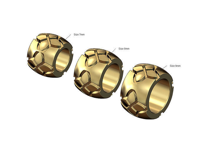 vintag trèfle gravure perle bracelet charme quadrilobe tube pendentif bijoux imprimable or argent Collier mode résultats 3d modèle 3D print model - Mito3D