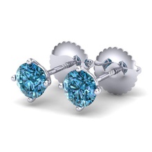 vintage-3657a4 e gioielli diamante la pietra gemme aratura earings borchie baali di antiquariato gli orecchini 3d print model - Mito3D