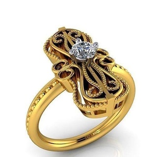 vintage arte Nouveau clássico grão senhoras anel 3dmodel anéis antigos joalheria retro velho argolas ouro Antiguidade imprimível artcouveauring lindo moda noivado milgrain 3d print model - Mito3D