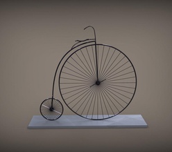 bicicletta vintage art retrò mountain ciclo classico sculture casa la stampa 3d print model - Mito3D