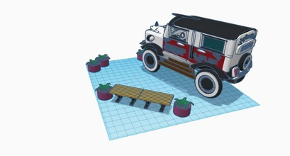 vintage car vehicle classic truck design games toys 3d print model - Mito3D
