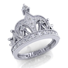 ancien collection diamant bague 31 bijou mariage engagement bijoux argent or engagem mode sterling blanc brillant pendentif Collier 3d print model - Mito3D