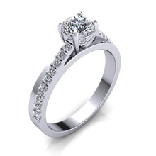 de la vendimia anillo compromiso modelo 3d impresión boda joyería joya imprimible el diamante plata oro moda sterling blanco solitaire y belleza collar platino engagem los anillos 3d print model - Mito3D