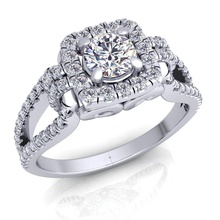 vintage-ring Juwel Hochzeit engagement Schmuck bedruckbar ist diamond ring Silber gold engagem gold-ring Mode-ring sterling weiß Diamant-ring Mode-Schönheit Ringe 3d print model - Mito3D