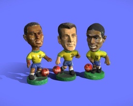 vintage soccer mini figures - 3d scan minifigures football minicraques craques 80s 80stoy happymeal 3dscan 3dscanner scanner3d games toys 3d print model - Mito3D