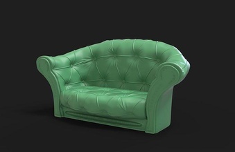 vintage sofá mobília design interiores Design decoração casa interior Projeto inspiração riade sala salão estilo moda retro 3d print model - Mito3D