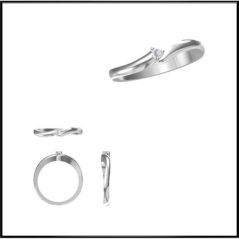 vintage solitario anelli gioielli personalizzati anello di fidanzamento stampabile matrimonio file stl jcd 3D print model - Mito3D