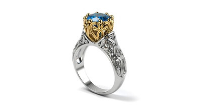 clásico estilo boda anillo joyería joya diamante compromiso platino oro brillante piedra preciosa 3d impresión imprimible prototipos anillos 3d print model - Mito3D