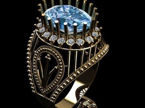 Jahrgang Hochzeit Ring Schmuck Mode 3dmodel asiatisch indisch pakistanisch Gold Diamant druckbar Engagement cad Sterling vintag Silber Ringe 3d print model - Mito3D