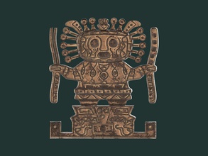 viracocha antigo inca deus arqueologia asteca estátua escultura 3dprint 3dgame ativos maya arte esculturas 3d print model - Mito3D