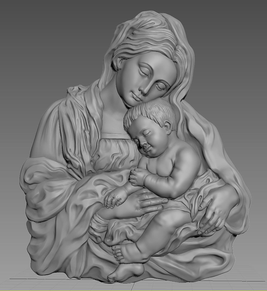 bakire mary bebek isa 3d büyük ölçüde detaylı bas rahatlama i̇sa peygamber dini katolik hıristiyan tanrı meryemana aziz aziz meryem sanat heykeller anne mübarek ana annem madonna 3D print model - Mito3D