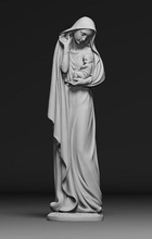 virgin mary boy child jesus bless catholic holy christ art sculptures 3d print model - Mito3D