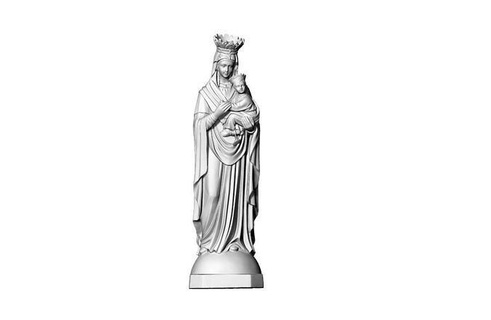 vierge Marie enfant Jésus catholique 3d maria Dame statue art sculptures 3d print model - Mito3D