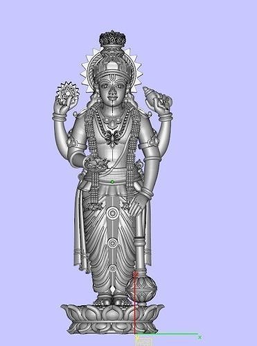 vishnu narayan canalla expediente estatua narayanvishnu indianvishnugodstatue dios oro joyería freefile freemurti esculturas Arte joya 3D print model - Mito3D