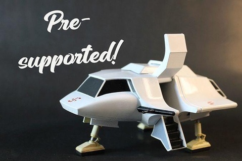 visitantes luchador aéreo visitante serie Embarcacion 3d modelo impresión extraterrestre 80s espacio tv espectáculo ciencia fi ficción astronave juegos juguetes 3d print model - Mito3D