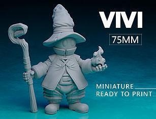 vivi - final fantasy finalfantasy ff ffix anime manga nintendo game videogame games toys 3d print model - Mito3D