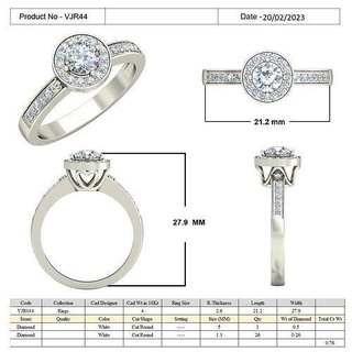 vjr44 platinum precious luxury design jewelry shining accessory printable gold diamond silver rings jewellery jewel wedding engagement ring gem fashion 3d print model - Mito3D