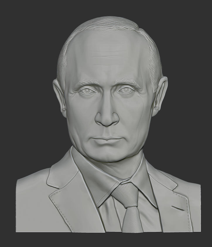 vladimir putin fracasso escultura estátua figura tronco personagens arte esculturas ar vesícula caixa toráxica médio 3D print model - Mito3D