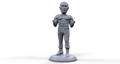 vladimir putin estilizado alto calidad 3d imprimible miniatura hombre figurilla escultura personas humano estatua ruso político tablero juego juguetes juegos figura orco 3d print model - Mito3D