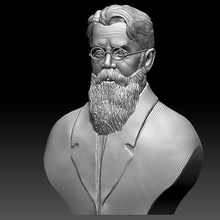 Vladimir vernadski buste sculpture figurine statue statuette Ukraine politique science art sculptures 3d print model - Mito3D